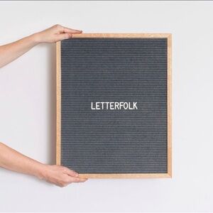 Letter Folk Goods Letter Board with Letter Tiles